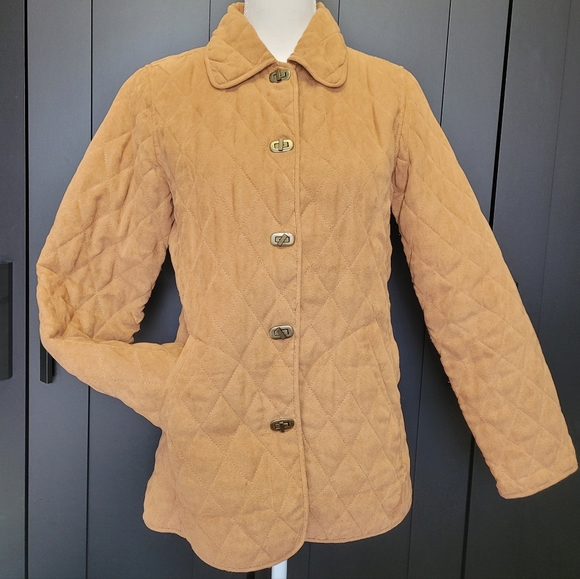 Blassport Jackets & Blazers - Vintage Y2K Blassport camel brown tan quilted suede-like lightweight chore coat